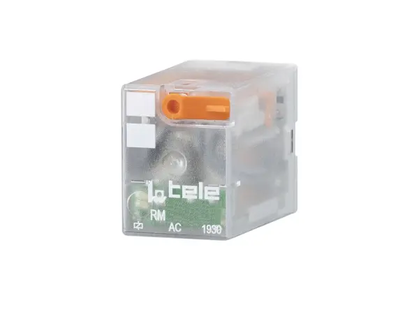 [100619LD-N] TELE Haase | RM 730L-N, Miniaturrelais, 10 Stück, 230V AC, 4 Wechsler, LED & Mechanische Anzeige