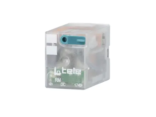 [100601LD-N] TELE Haase | RM 012L-N Miniaturrelais, 10 Stück, 4 Wechsler, LED + Handbetätigung, 12V DC